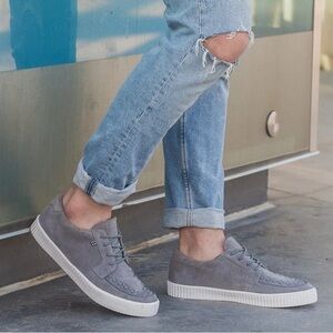 T.U.K. Suede EZC Shoes Creeper Sneakers Unisex Grey